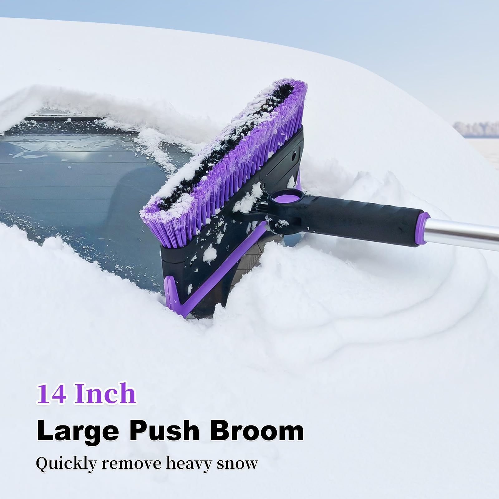 HEEYA ABS ice scraper edge breaking ice without scratching