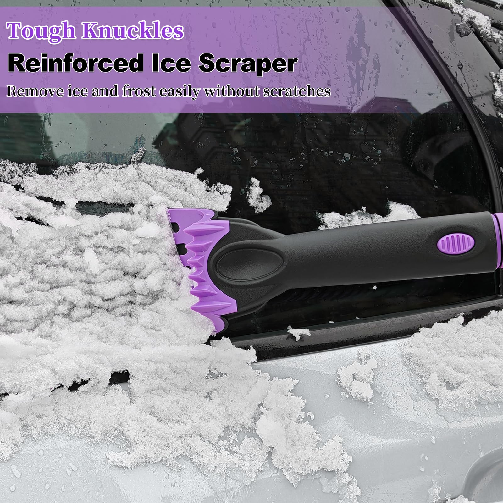 HEEYA snow broom used on truck roof demonstrating coverage