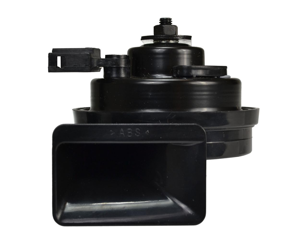 HELLA horn installed under hood demonstrating neat OEM-style placement