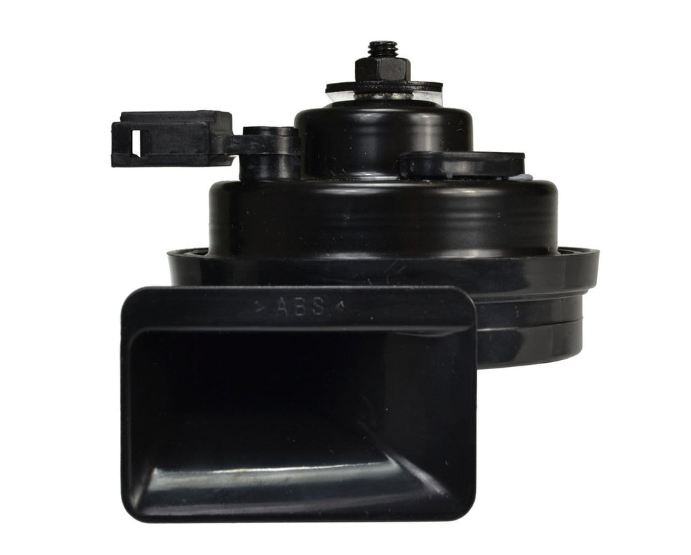 HELLA horn installed under hood demonstrating neat OEM-style placement
