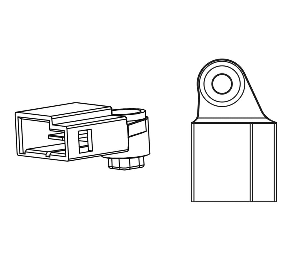 HELLA horn size comparison with hand showing compact scale and portability