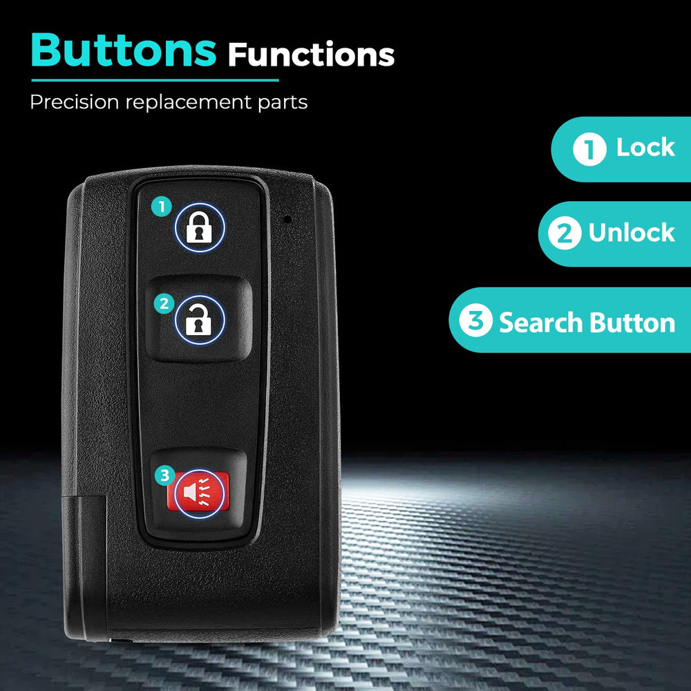 HelloAuto exposed chip and battery inside Prius fob for ready programming