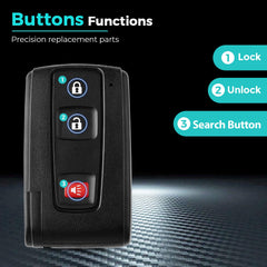 HelloAuto exposed chip and battery inside Prius fob for ready programming