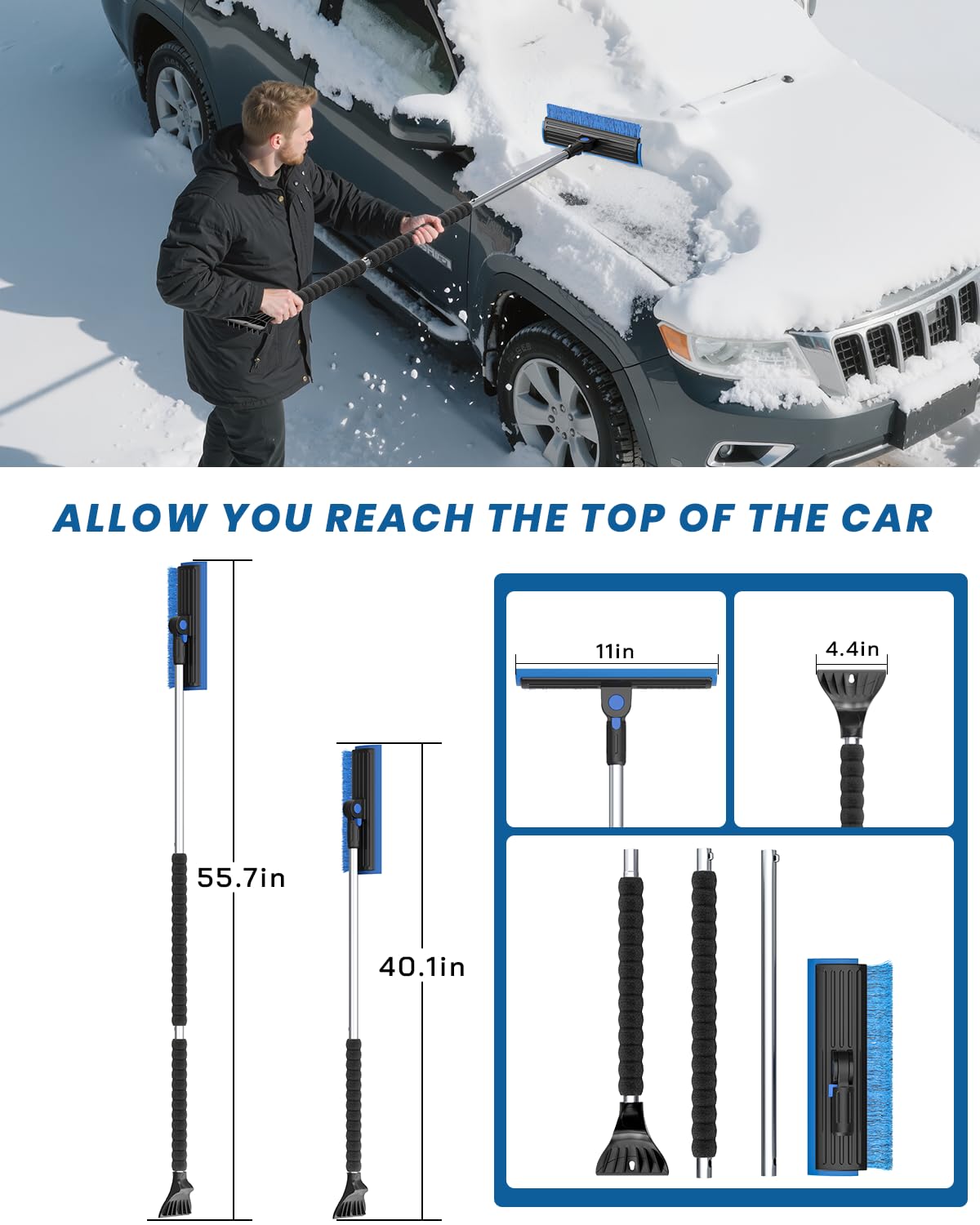 helloleiboo collapsed 36-inch configuration for compact car and trunk storage