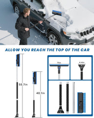 helloleiboo collapsed 36-inch configuration for compact car and trunk storage