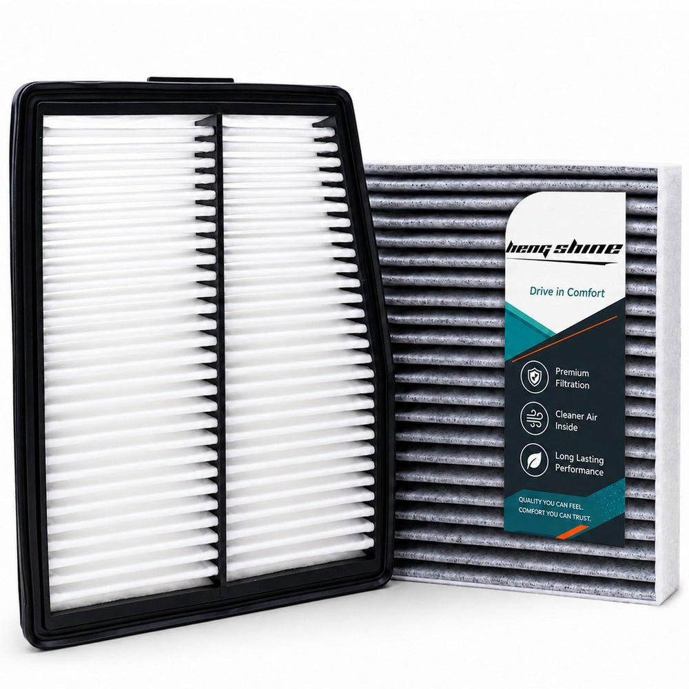 HengShine front packaging showing cabin and engine filter convenience