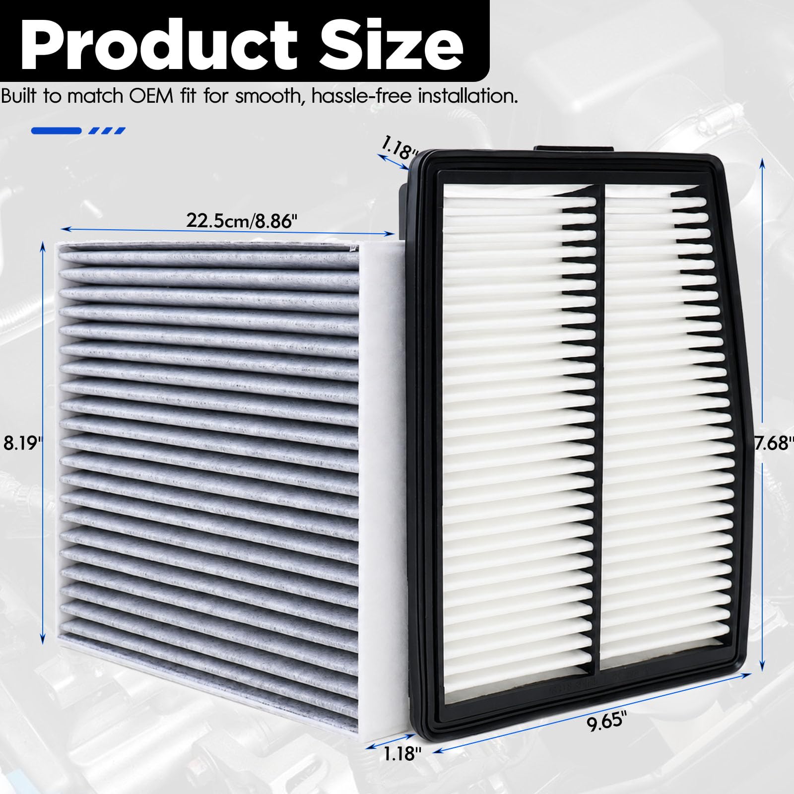 HengShine product label with reference numbers for accurate part match