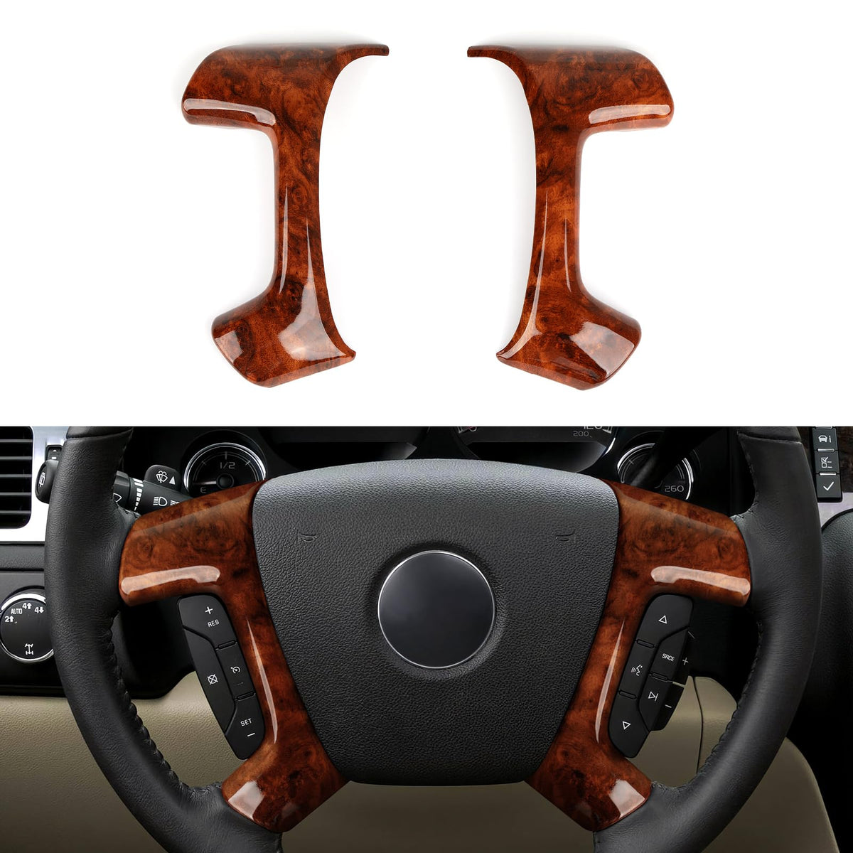 HENGYUESHANG front packaging showing pre-cut woodgrain trim pieces, quick visual upgrade