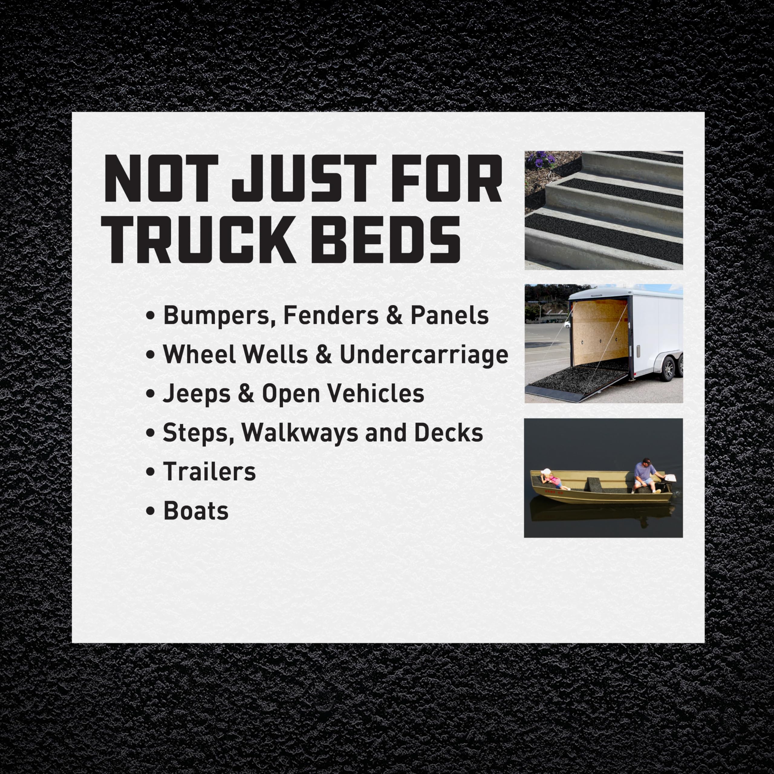 HERCULINER being applied to a truck bed demonstrating DIY protection and skid-resistance