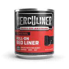 HERCULINER quart container front view showing product branding and durable finish benefit