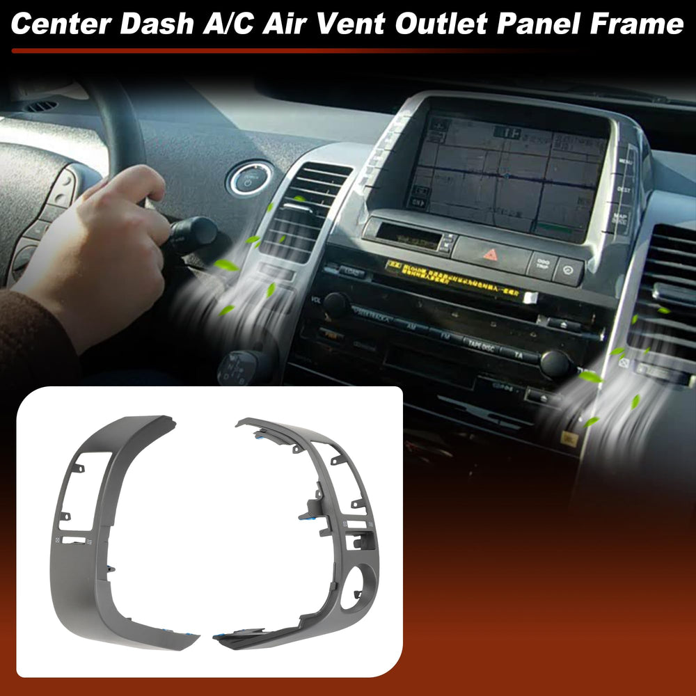 HEROFFIX vent installed in Toyota Prius dashboard illustrating secure fit and improved appearance