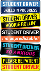 HEY-OKEY front view of 5-pack magnets showing visibility and humor