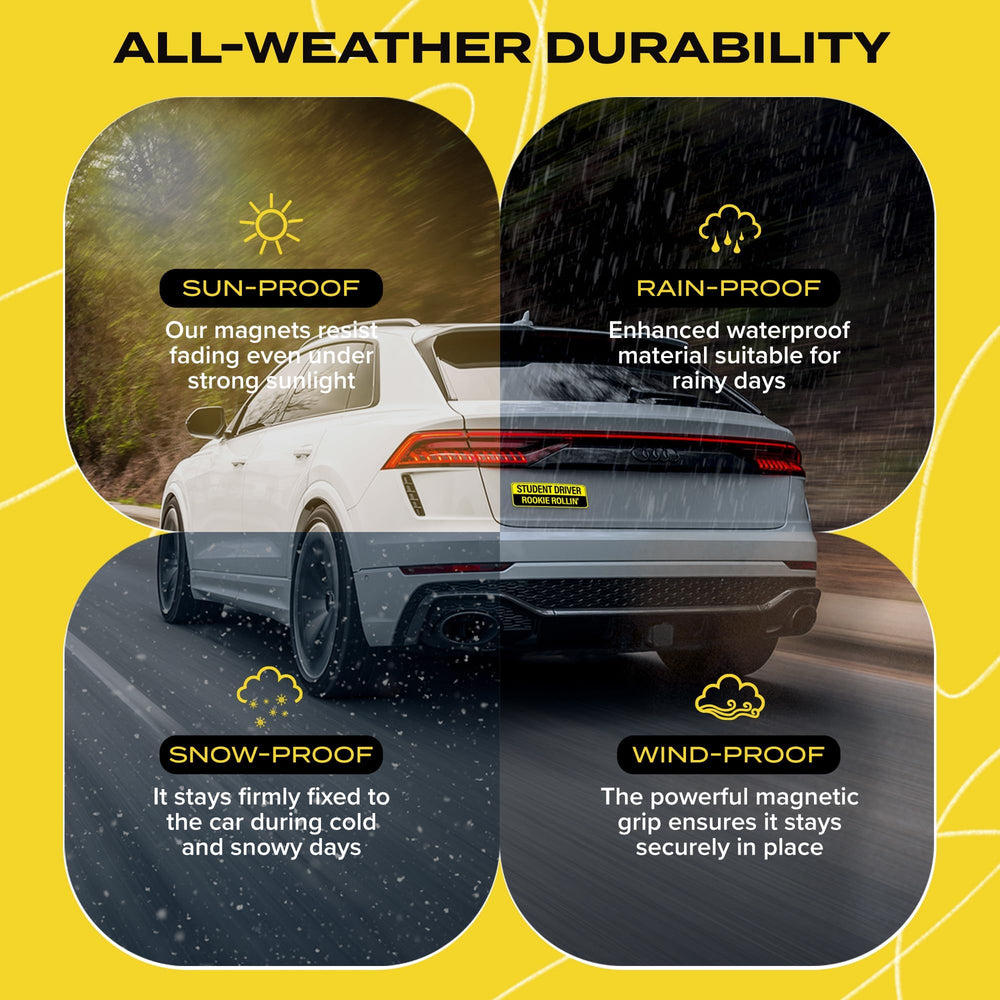 HEY-OKEY magnets reflecting car headlights for improved nighttime notice
