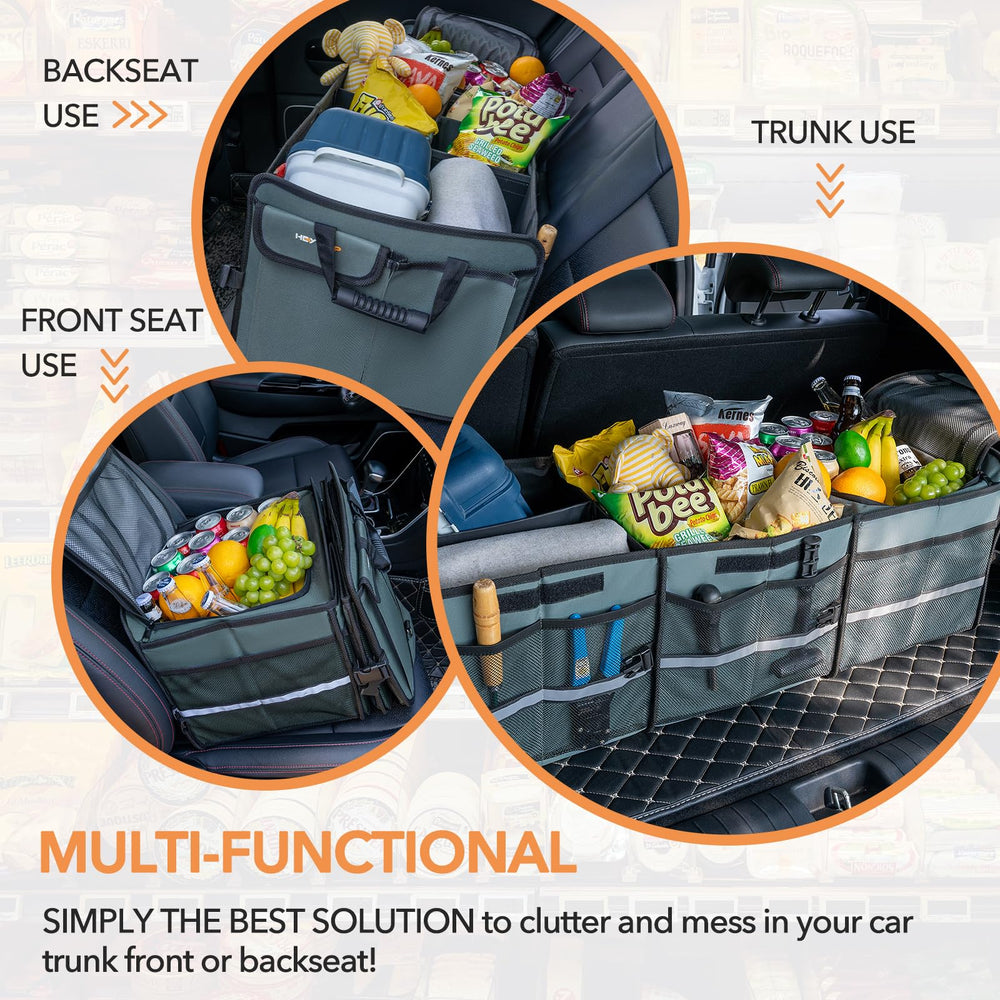 HEYTRIP bottom with non-slip skids visible, preventing sliding and protecting vehicle carpet