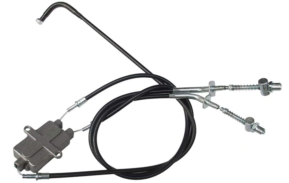 HGC front brake cable installed on Yamaha Moto 4 demonstrating correct routing