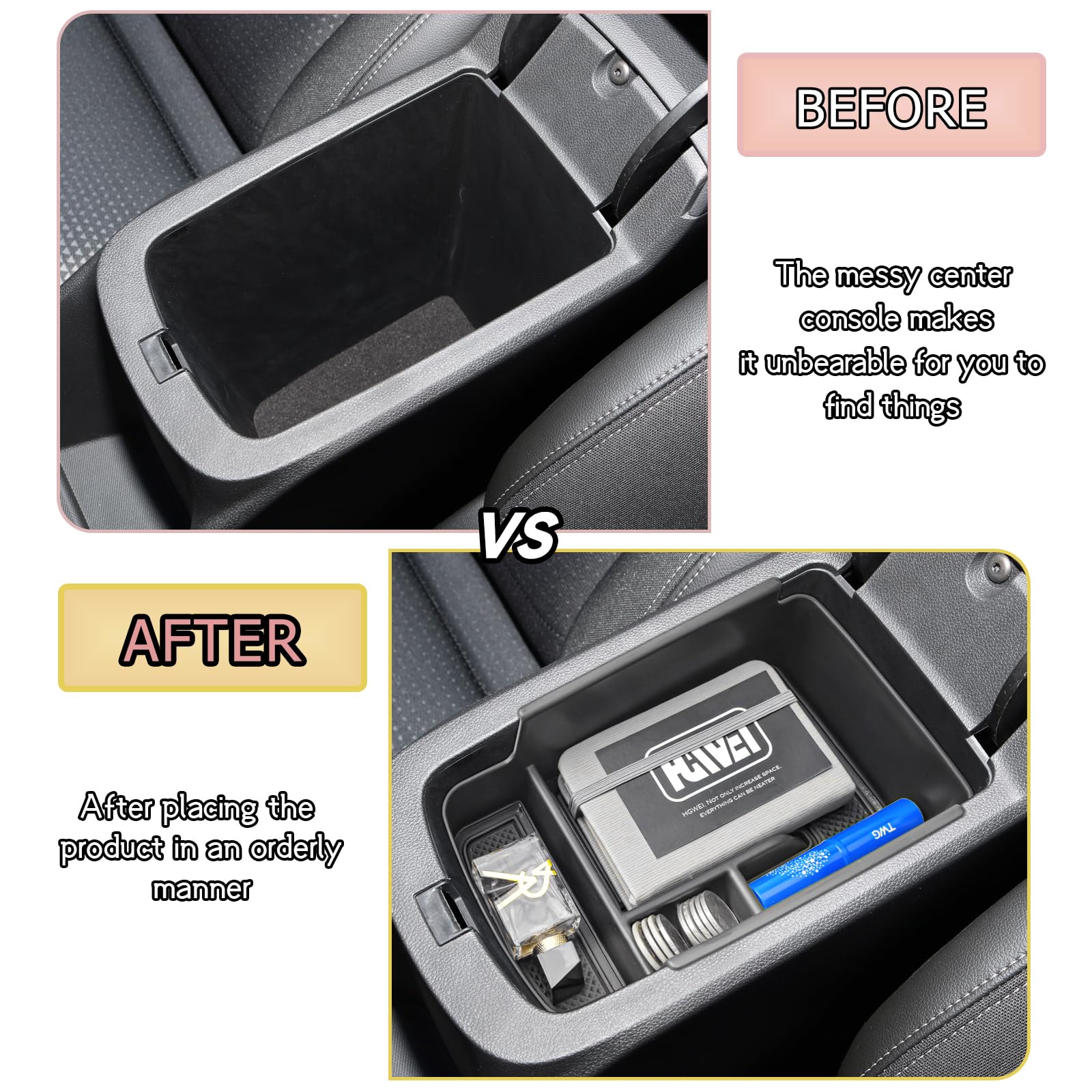HGWEI phone slot with charging cable organized and kept tangle-free