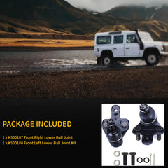 HHCM ball joint side profile displaying dimensions and fitment for precise OEM-style replacement