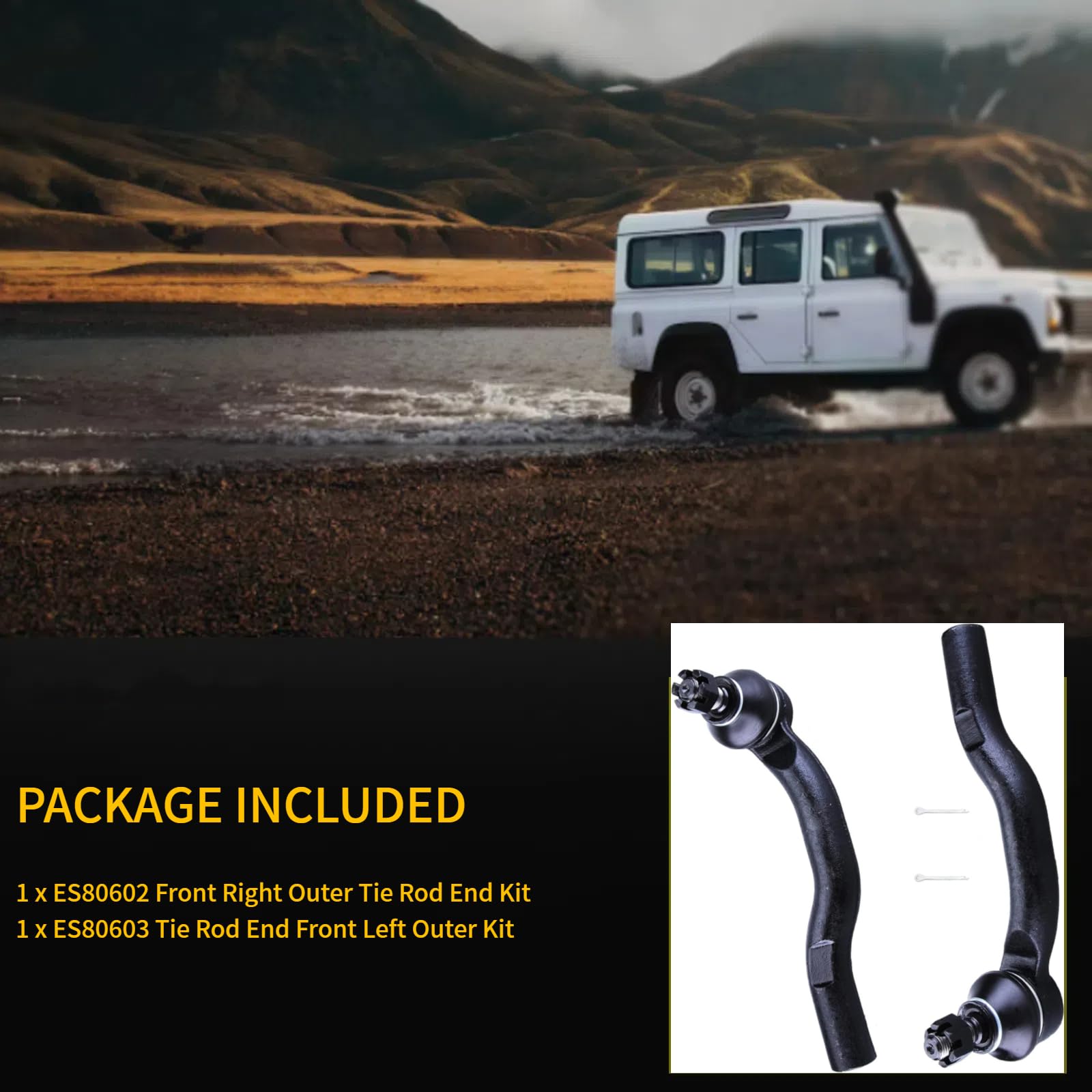 HHCM tie rod installed on vehicle illustrating restored steering control