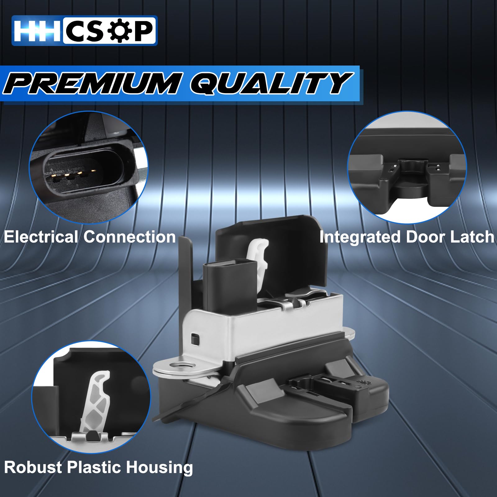 HHCSOP actuator installed in VW Tiguan trunk demonstrating restored latch function