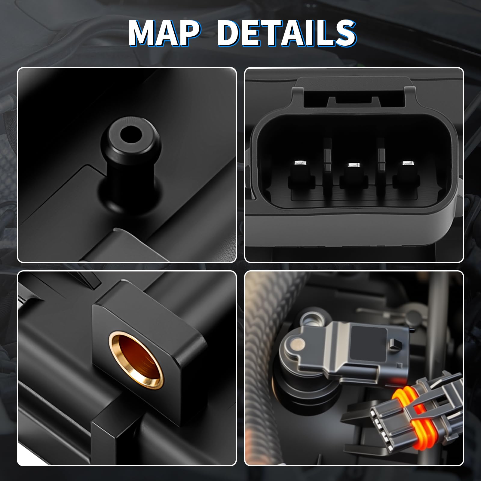 HHCSOP MAP sensor installed in engine bay demonstrating correct positioning