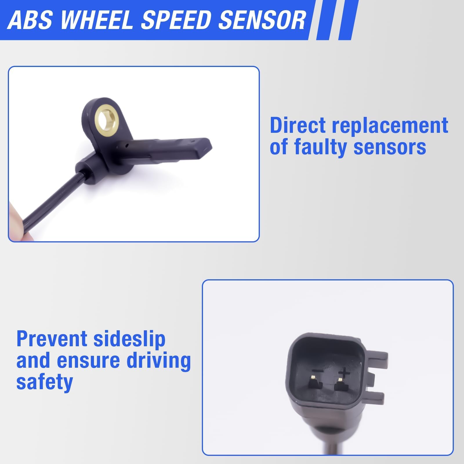 HHGKPVX sensor installed on vehicle front wheel restoring ABS feedback