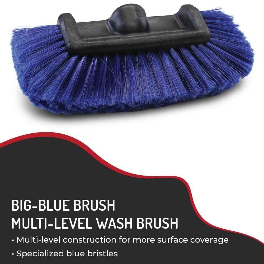 HI-TECH close-up of soft dense bristles protecting vehicle finish