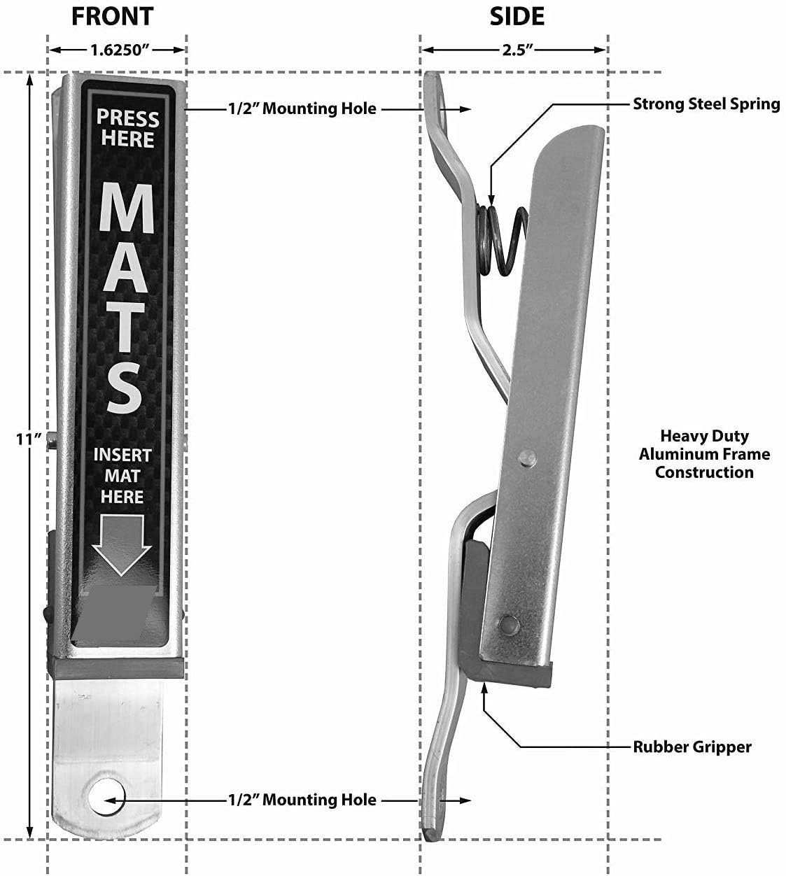 HI-TECH clamp next to a hand to show compact size and easy handling