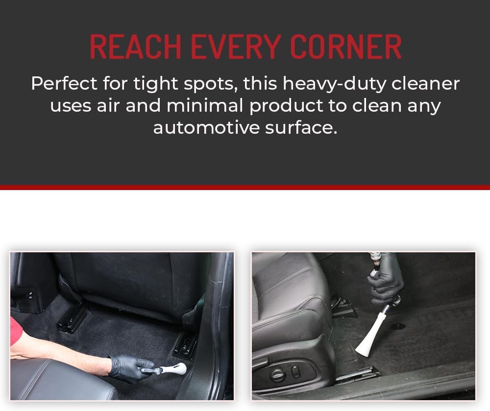 HI-TECH drying engine bay crevices for faster finishing and less towel work