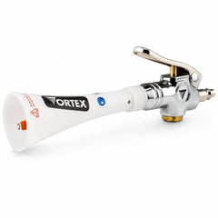 HI-TECH Vortex gun front view showing cone and handle for efficient detail work