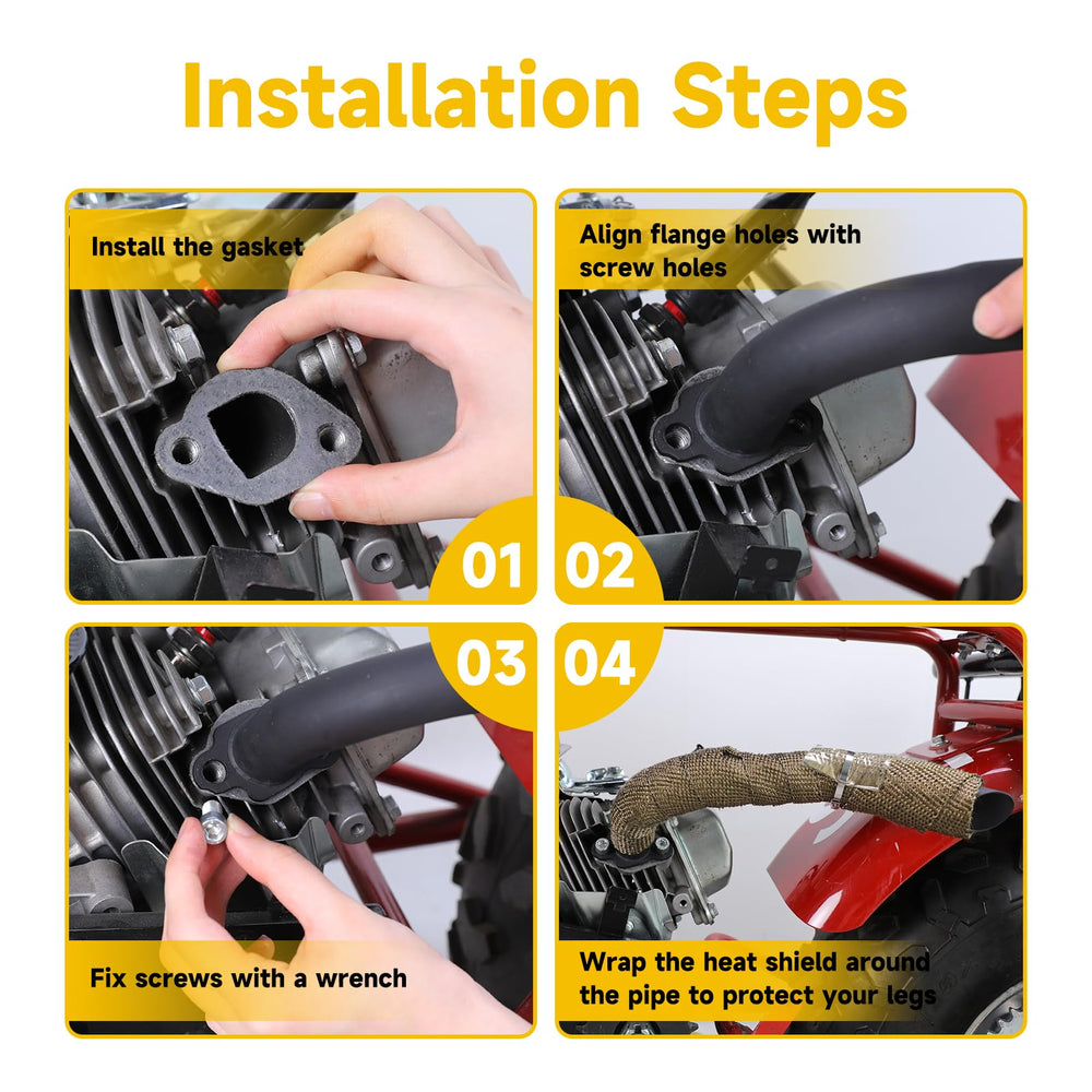 HIAORS gasket and hardware grouped for a complete bolt-on installation benefit