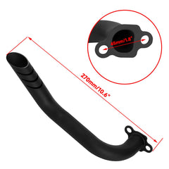 HIAORS exhaust mounted on a mini bike showing improved sound and flow benefit