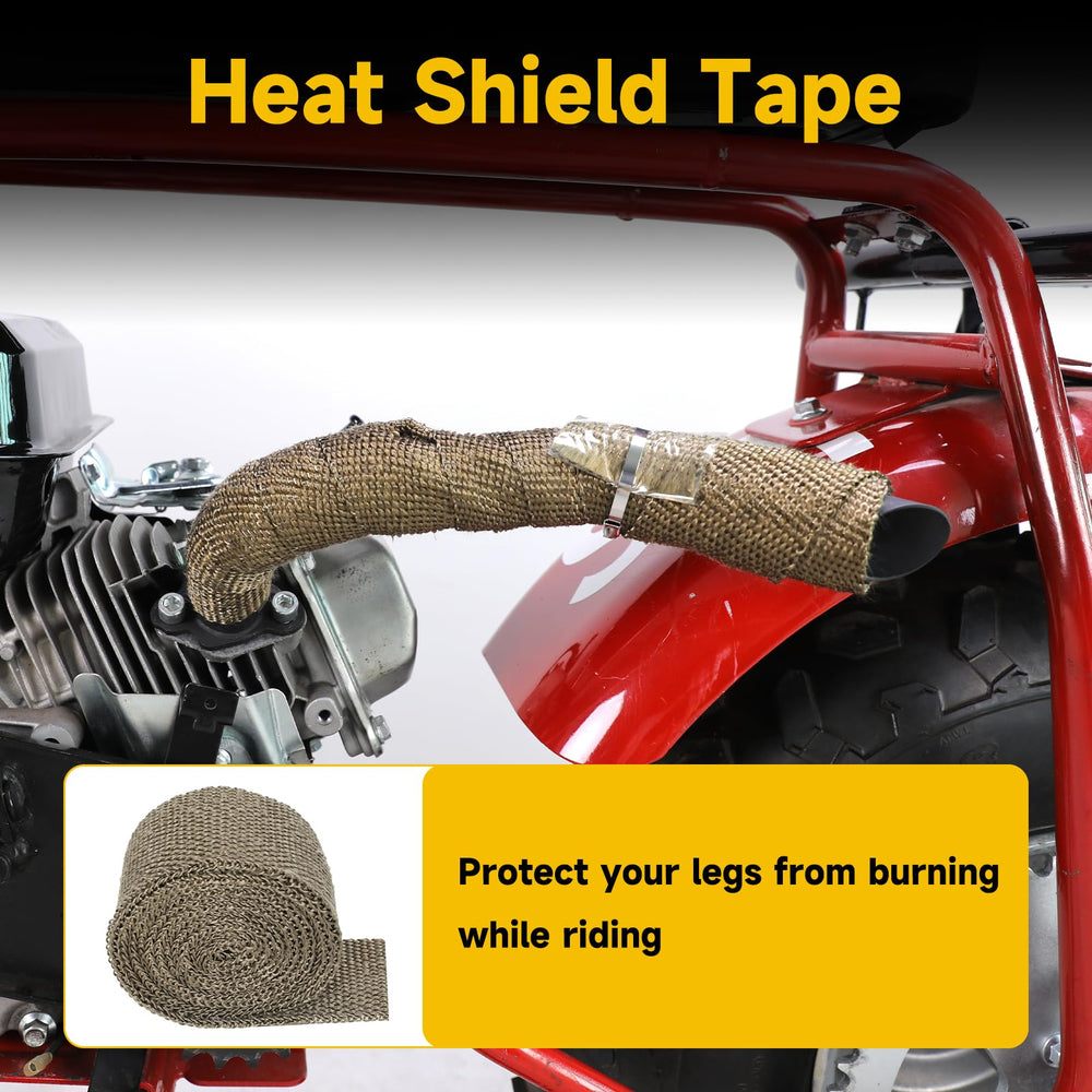 HIAORS exhaust next to ruler showing size and scale for fitment verification benefit