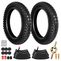 HIAORS front view of two tires and tubes showing ready-to-install kit and reliability