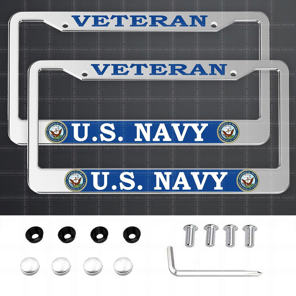 HIBUFAN silver frame front view showing clean veteran design and durable finish