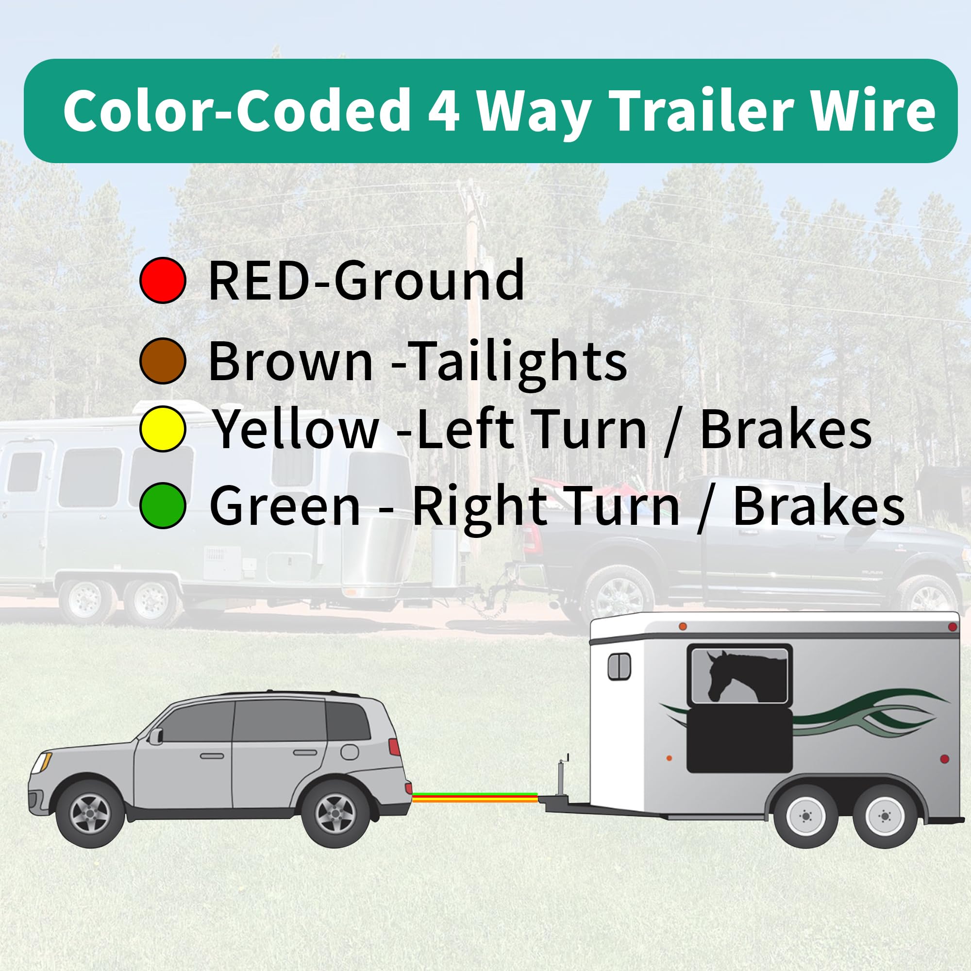 HiFind cable installed on trailer lights illustrating reliable tow lighting connections