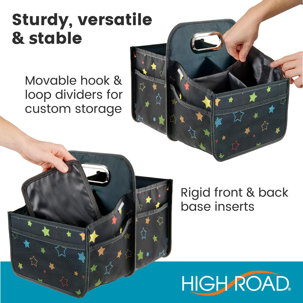 High Road exterior mesh pockets holding snacks and small essentials fast