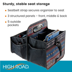 High Road cushioned cup dividers keeping cups and bottles upright while driving