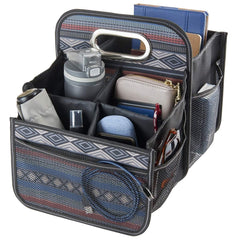 High Road front view of car caddy showing organized compartments and quick access