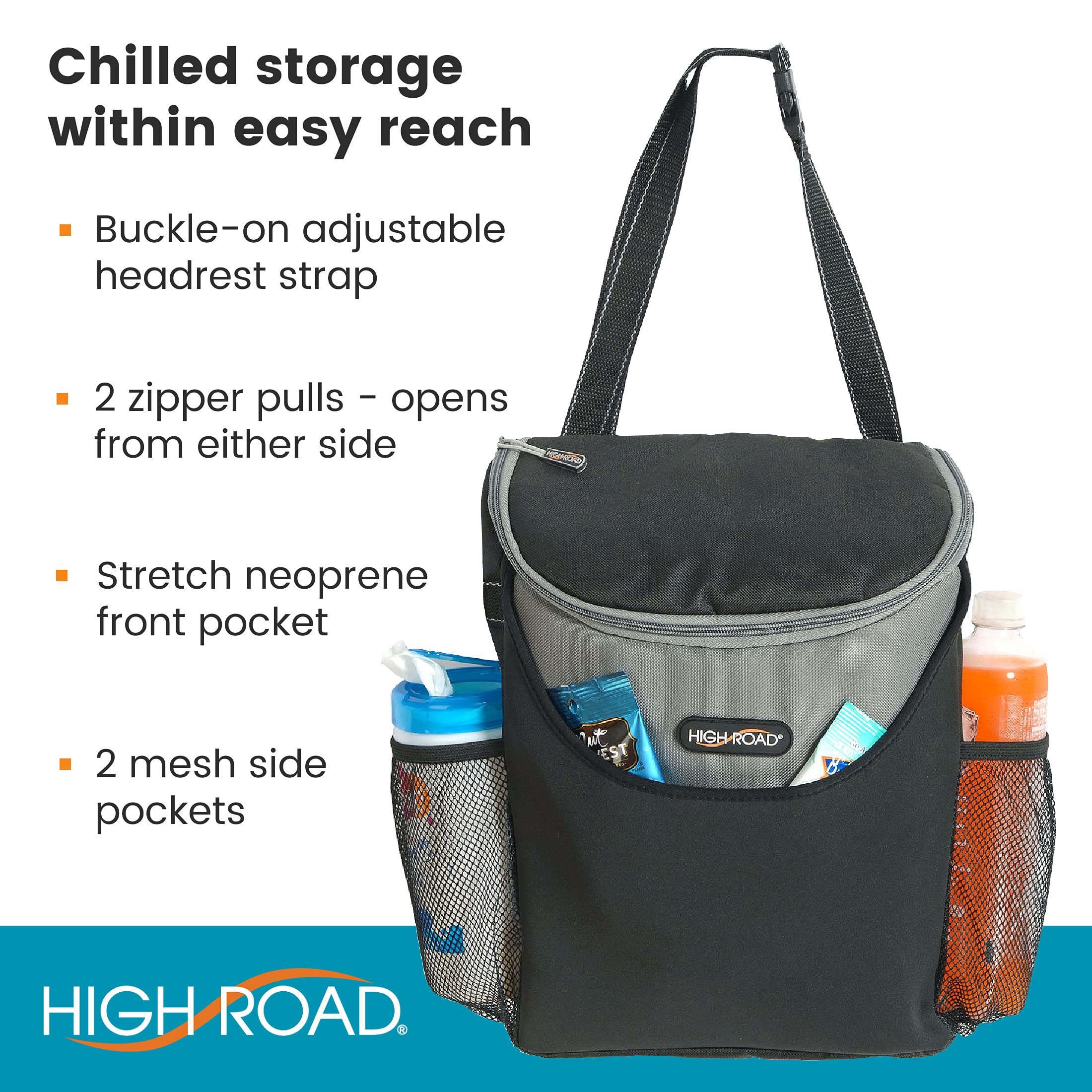 High Road beside a standard water bottle showing scale and capacity for multiple drinks