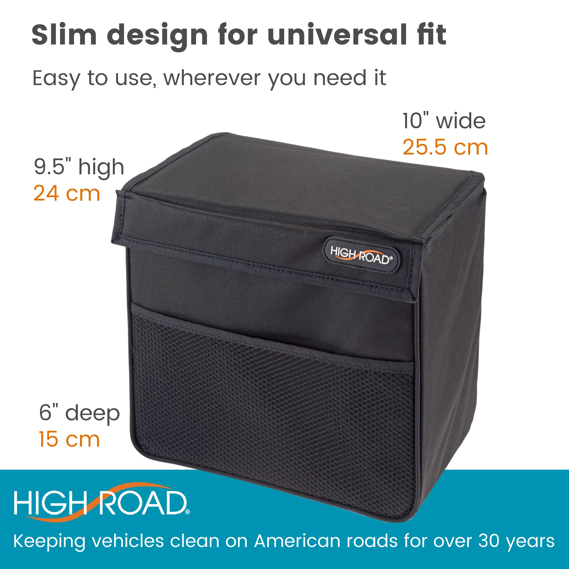 High Road folded flat for compact storage to save vehicle space