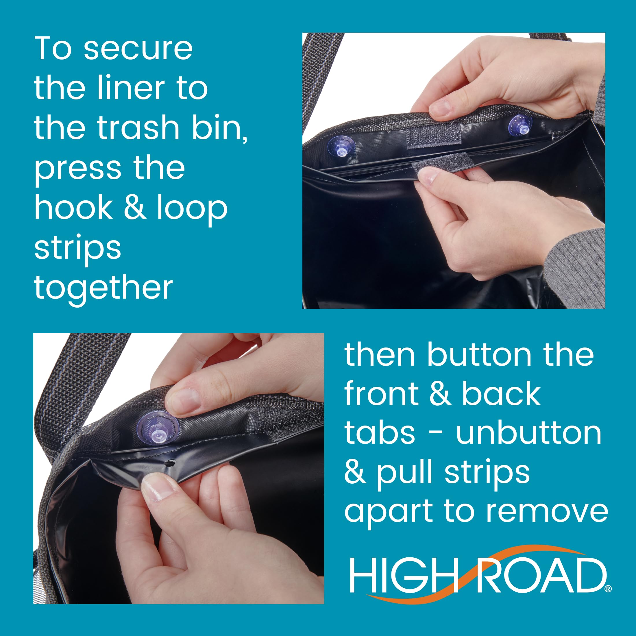High Road next to a water bottle showing scale and compact footprint