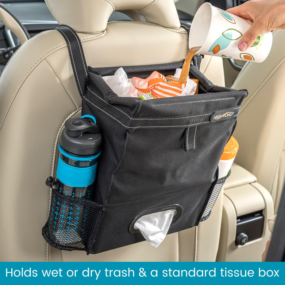 High Road tissue box installed upright showing easy access benefit
