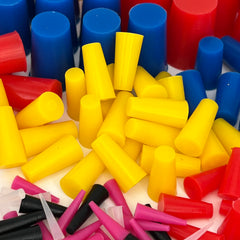 High Temp Masking Supply tapered plug profile close-up demonstrating secure sealing in holes