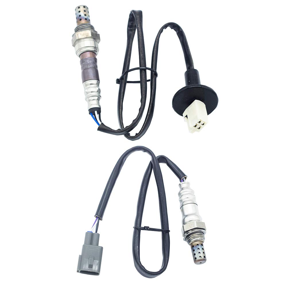 higherbro upstream and downstream sensor front view showing fit for Corolla, ensures accurate readings
