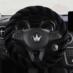 HighnessHwoo front view of black plush cover showing neat finish and style benefit