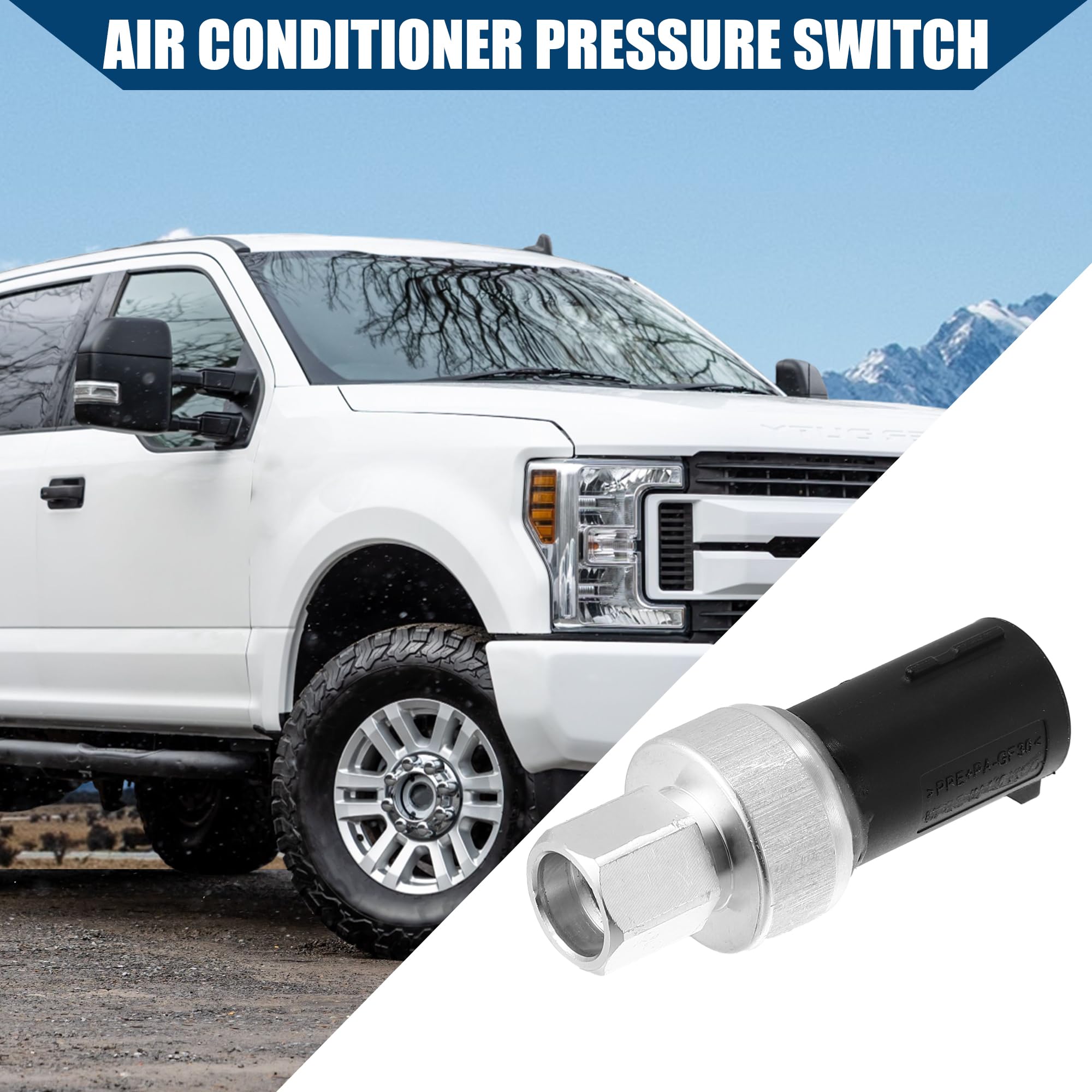 Hihaha A/C switch threaded mount close-up showing secure fit and corrosion resistance