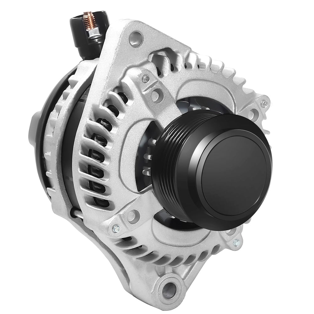 Hikevent alternator front view showing mounting points and OEM fit benefit