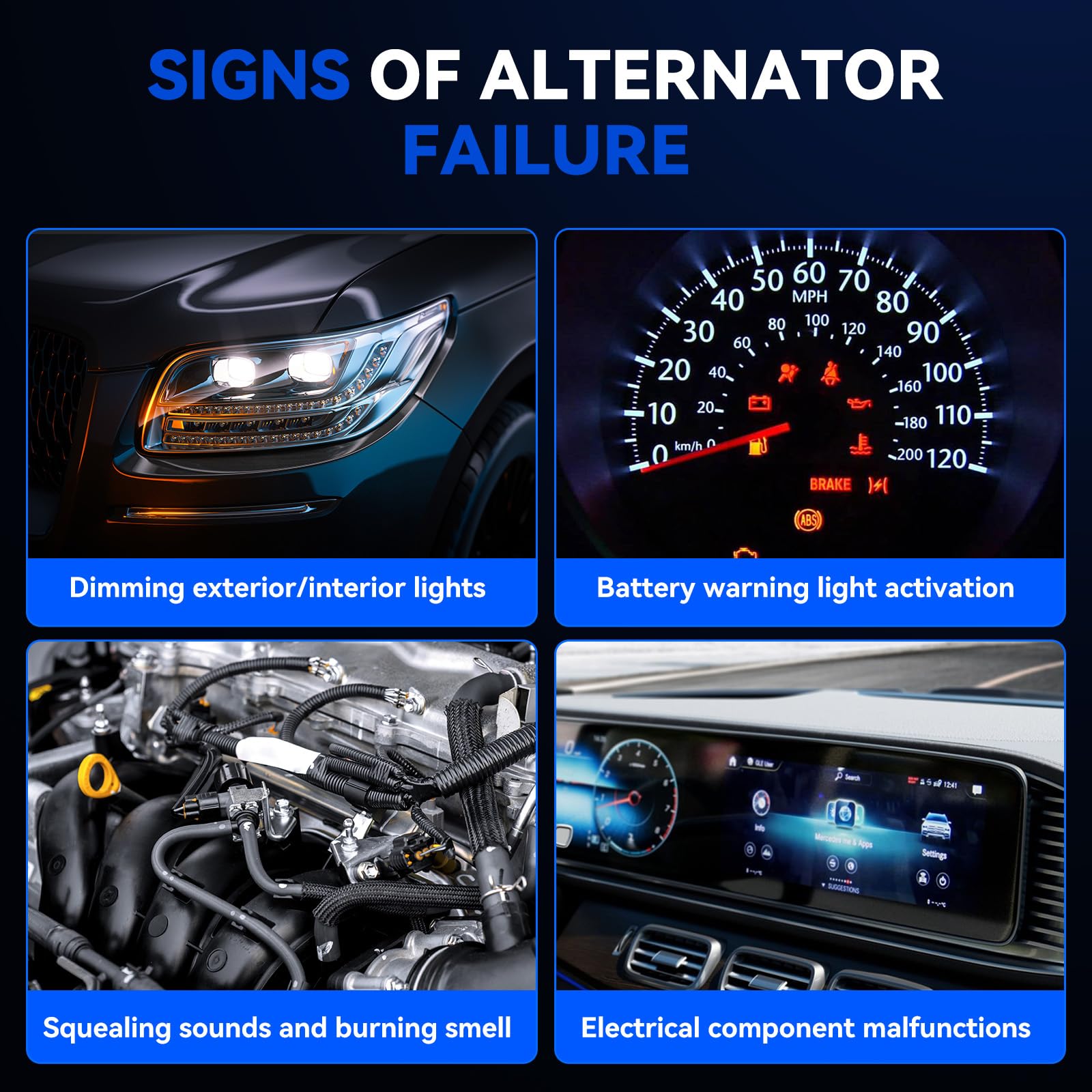 Hikevent alternator packaged with warranty card showing buyer confidence benefit