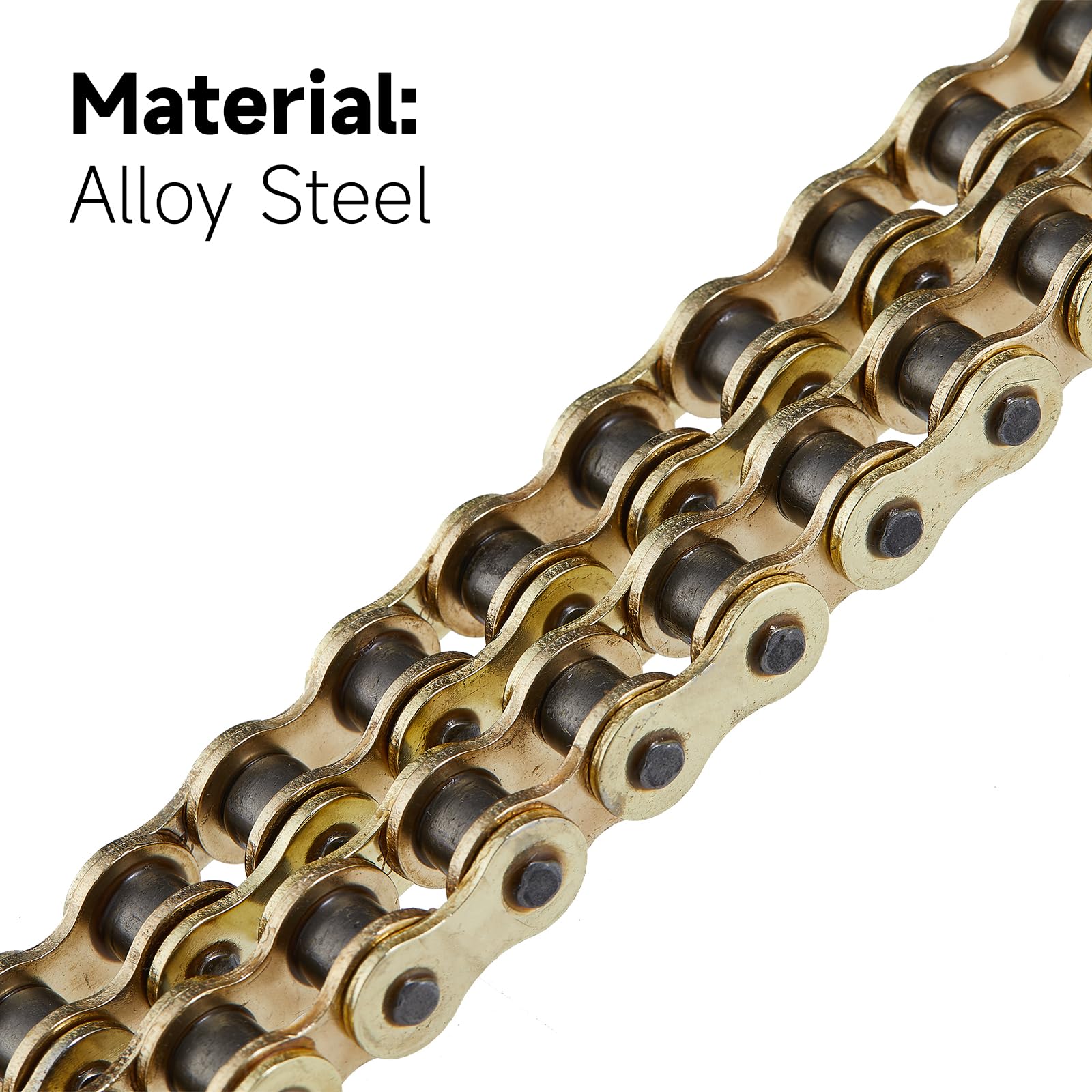 HILAKE chain installed on a go-kart drivetrain illustrating smooth power transfer