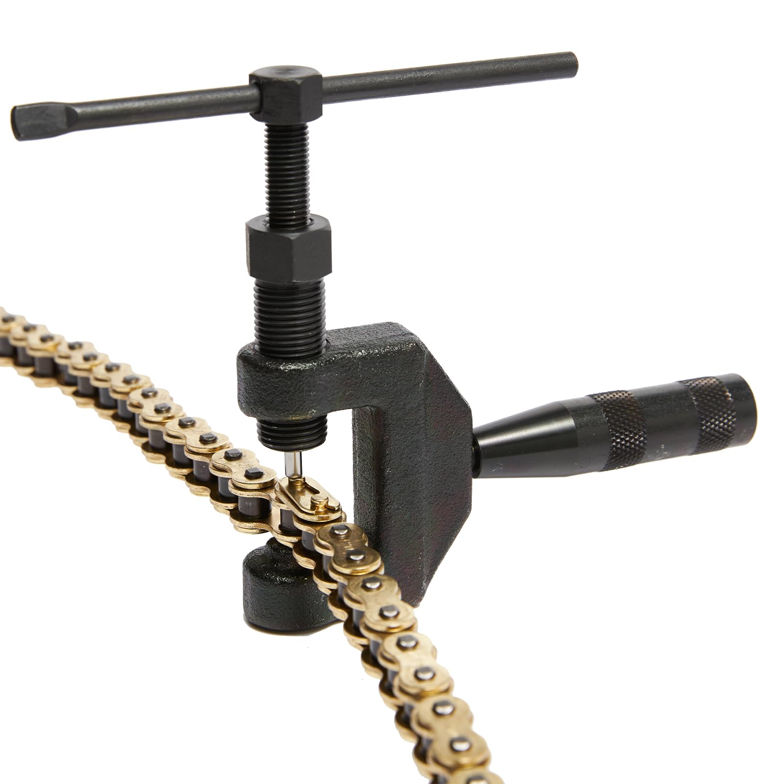 HILAKE 520 chain next to ruler illustrating 120-link length ready for cutting to fit and customization